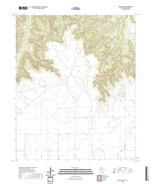 Ross Canyon, TX — USGS 7.5-minute topo (2022)