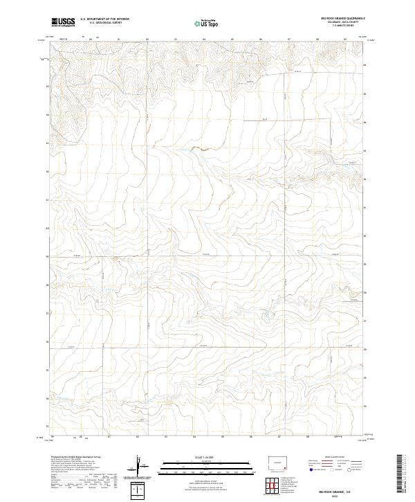 Big Rock Grange, CO — USGS 7.5-minute topo (2022)