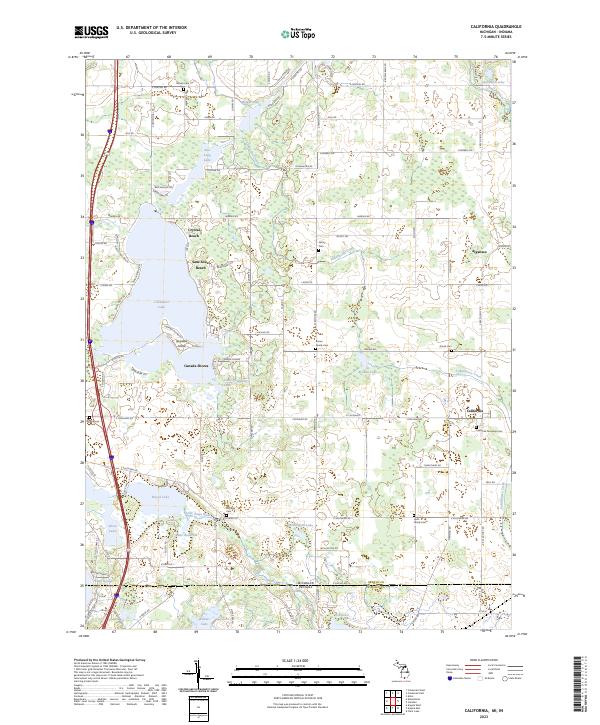 California, MI-IN — USGS 7.5-minute topo (2023)