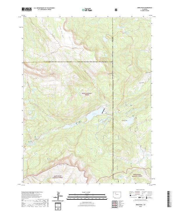 Orno Peak, CO — USGS 7.5-minute topo (2022)