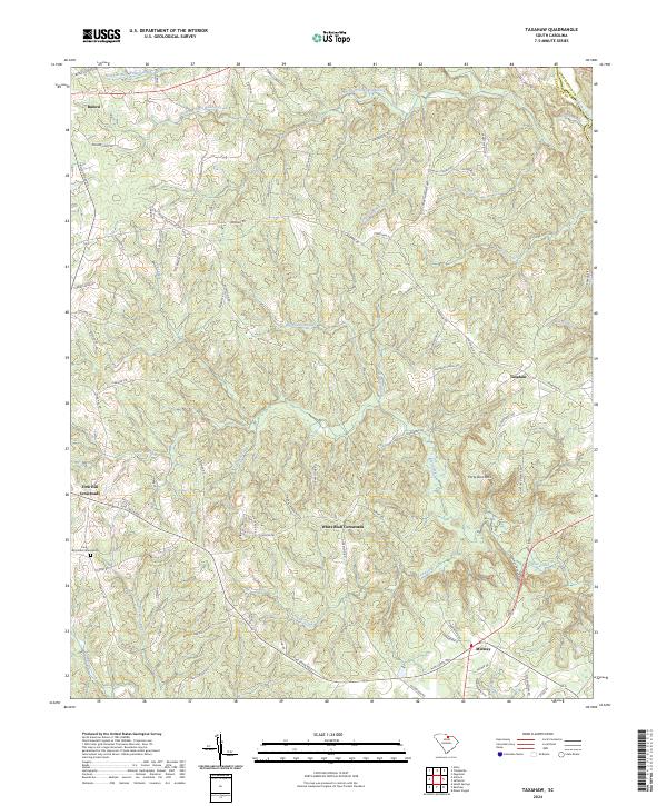 Taxahaw, SC — USGS 7.5-minute topo (2024)
