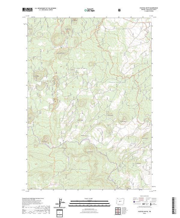 Fuzztail Butte, OR — USGS 7.5-minute topo (2024)