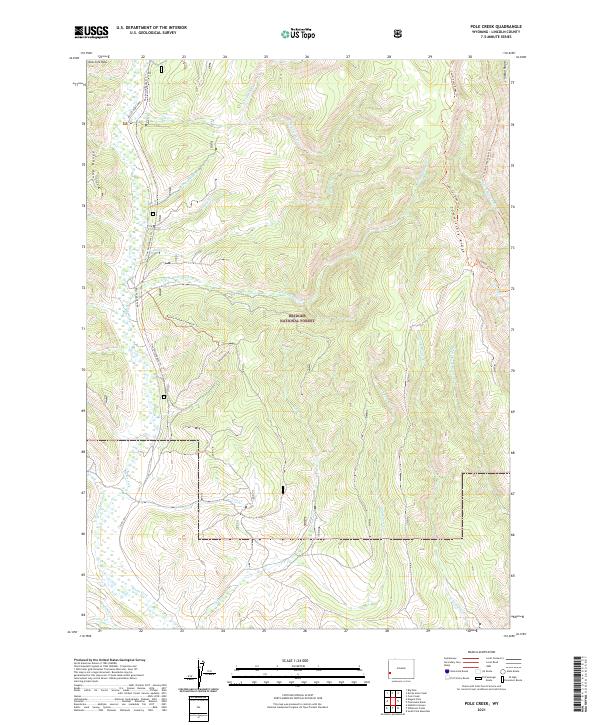 Pole Creek, WY — USGS 7.5-minute topo (2021)