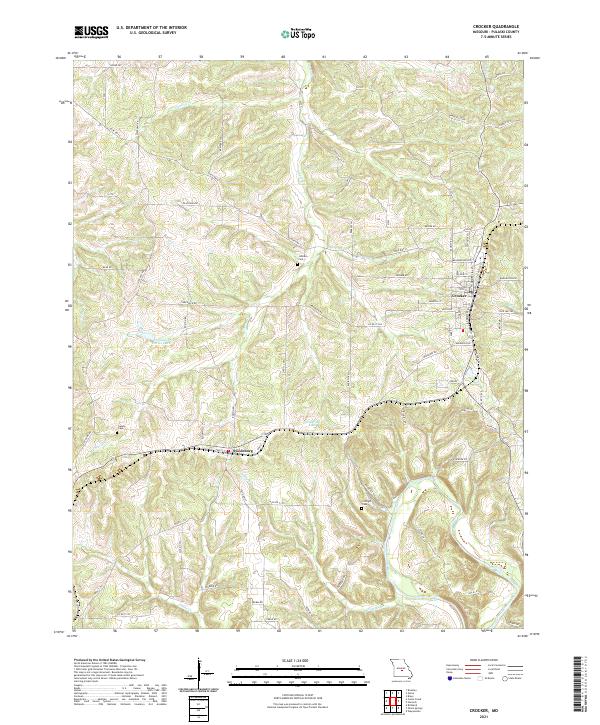 Crocker, MO — USGS 7.5-minute topo (2021)