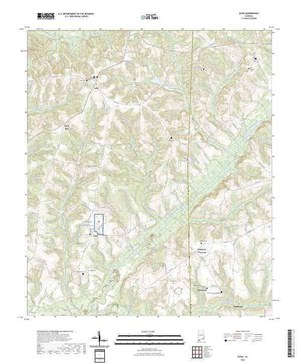 Echo, AL — USGS 7.5-minute topo (2024)