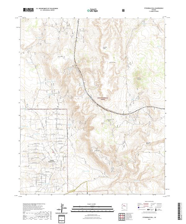 Fitzgerald Hill, AZ — USGS 7.5-minute topo (2021)