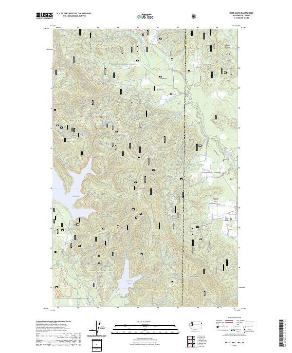Bead Lake, WA-ID — USGS 7.5-minute topo (2023)