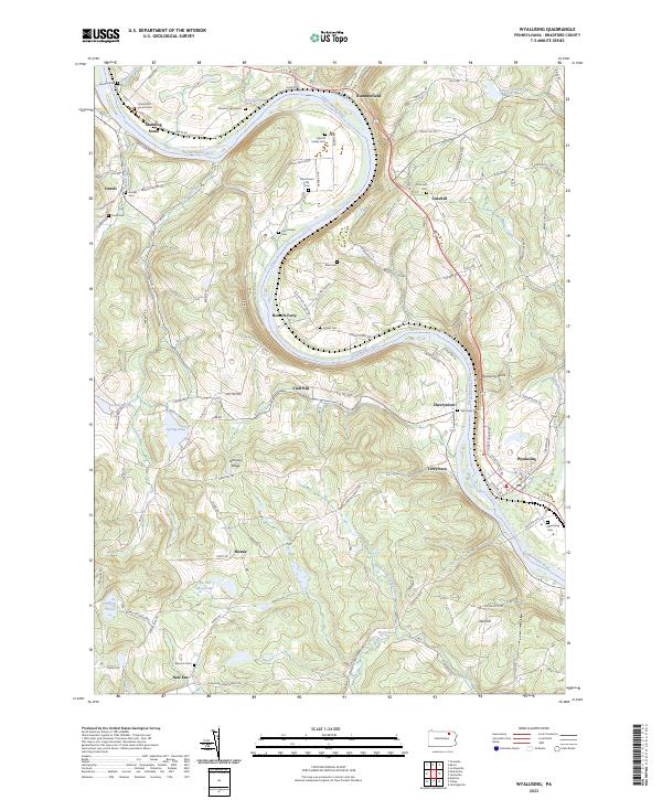 Wyalusing, PA — USGS 7.5-minute topo (2023)