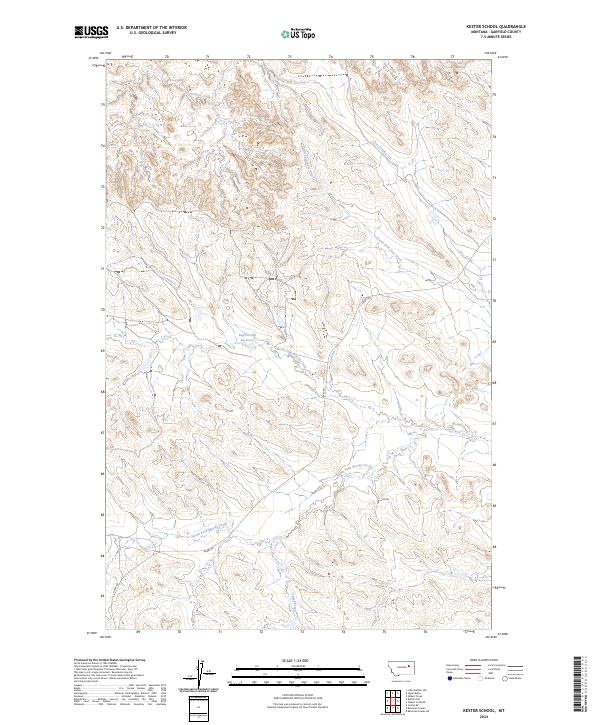Kester School, MT — USGS 7.5-minute topo (2024)