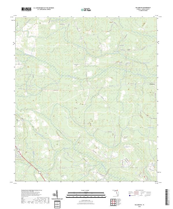 Hilliard NE, FL — USGS 7.5-minute topo (2024)