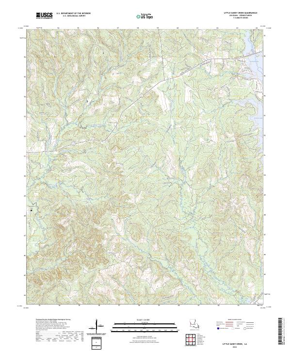 Little Sandy Creek, LA — USGS 7.5-minute topo (2024)
