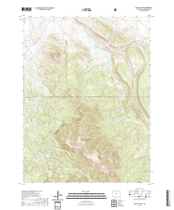 Buffalo Peak, CO — USGS 7.5-minute topo (2022)