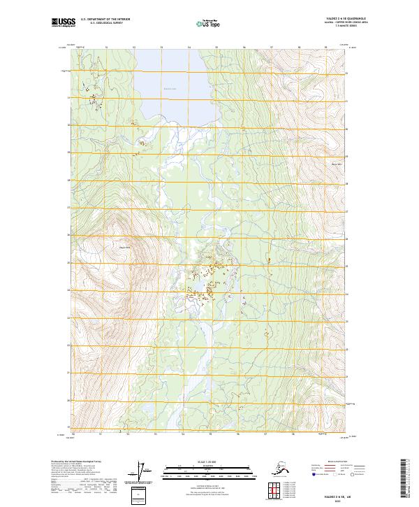 Valdez C-6 SE, AK — USGS 7.5-minute topo (2023)