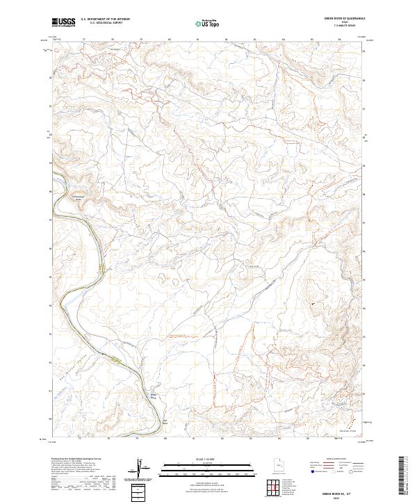 Green River SE, UT — USGS 7.5-minute topo (2023)