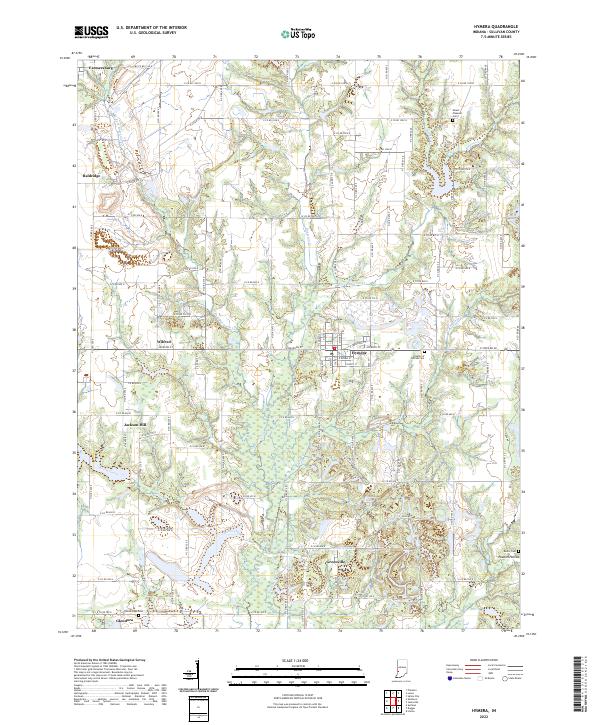 Hymera, IN — USGS 7.5-minute topo (2022)