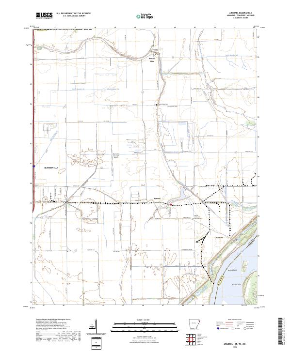 Armorel, AR-TN-MO — USGS 7.5-minute topo (2024)