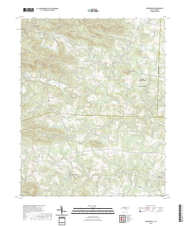 Osbornville, NC — USGS 7.5-minute topo (2022)
