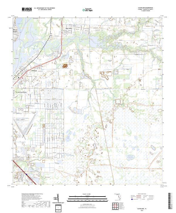 Cleveland, FL — USGS 7.5-minute topo (2024)