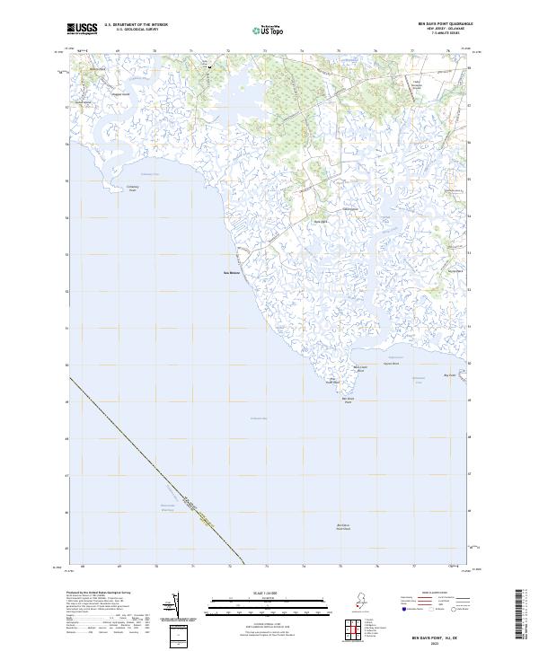 Ben Davis Point, NJ-DE — USGS 7.5-minute topo (2023)