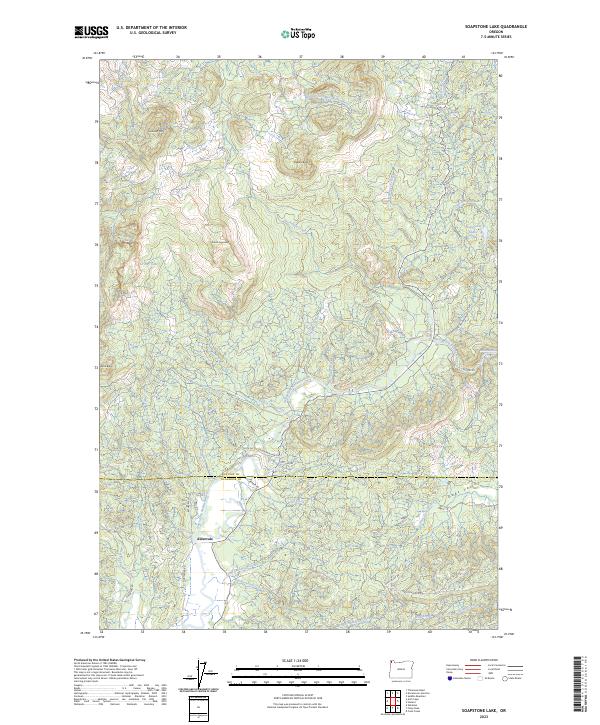 Soapstone Lake, OR — USGS 7.5-minute topo (2023)