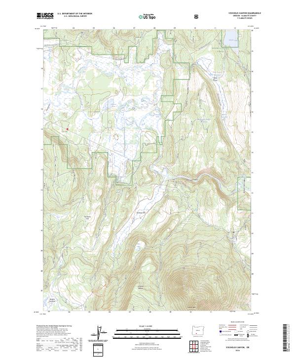 S'Ocholis Canyon, OR — USGS 7.5-minute topo (2024)