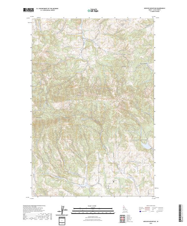 Moscow Mountain, ID — USGS 7.5-minute topo (2024)