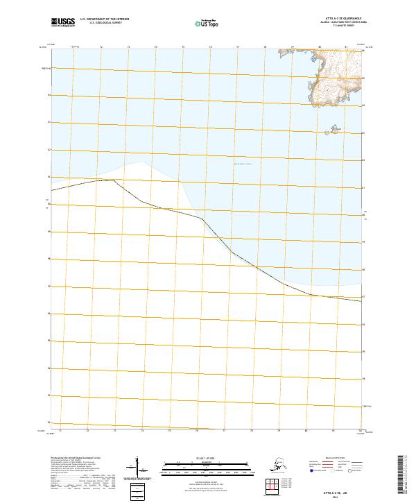 Attu A-2 SE, AK — USGS 7.5-minute topo (2021)