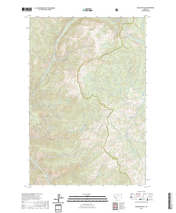 Skalkaho Pass, MT — USGS 7.5-minute topo (2024)