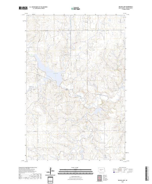 Nelson Lake, ND — USGS 7.5-minute topo (2024)