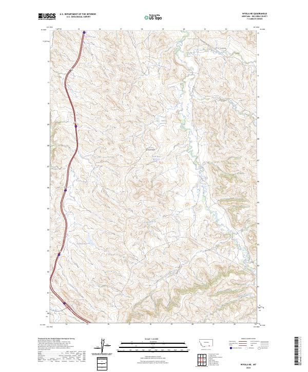 Wyola NE, MT — USGS 7.5-minute topo (2024)