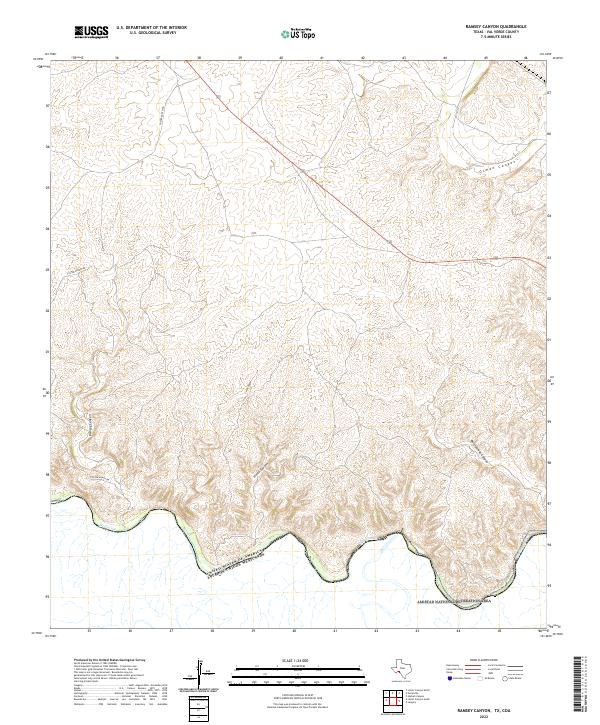Ramsey Canyon, TX,COA, US — USGS 7.5-minute topo (2022)