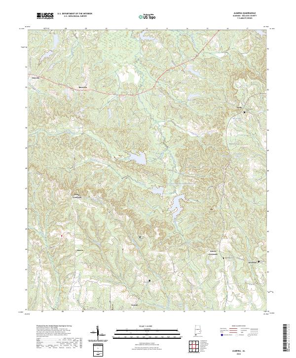 Almeria, AL — USGS 7.5-minute topo (2024)
