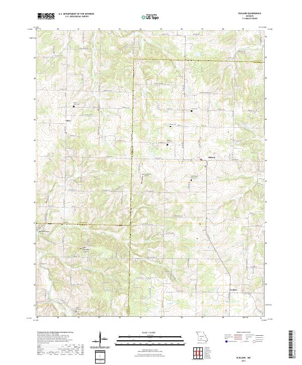 Elkland, MO — USGS 7.5-minute topo (2021)