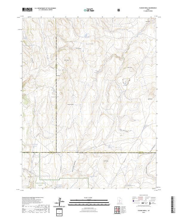 Flossie Knoll, UT — USGS 7.5-minute topo (2023)