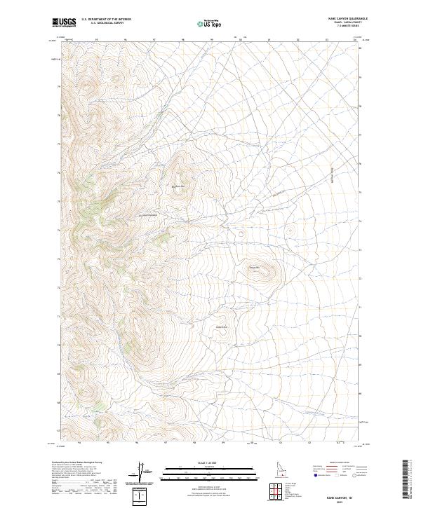 Kane Canyon, ID — USGS 7.5-minute topo (2023)