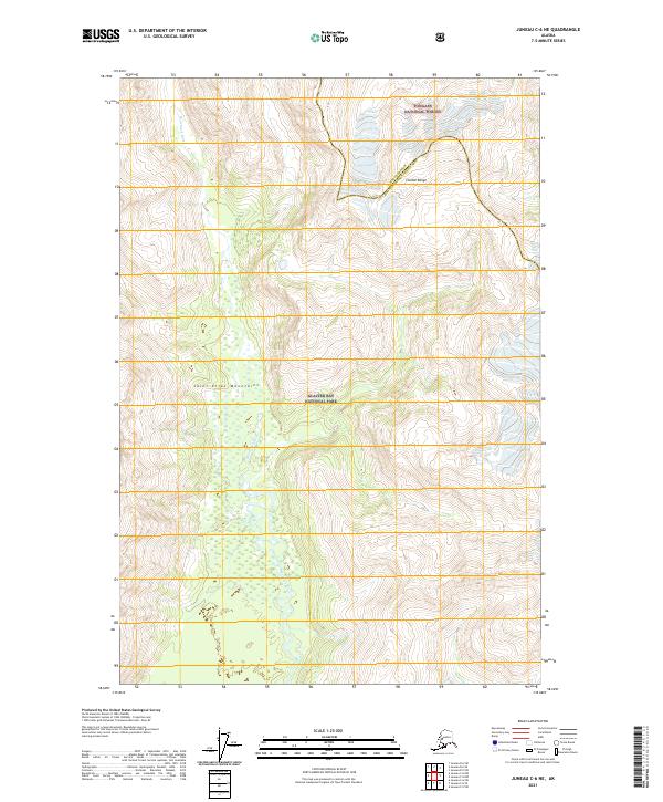 Juneau C-6 NE, AK — USGS 7.5-minute topo (2021)
