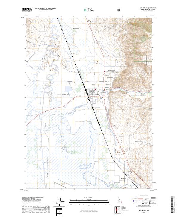 Montpelier, ID — USGS 7.5-minute topo (2023)