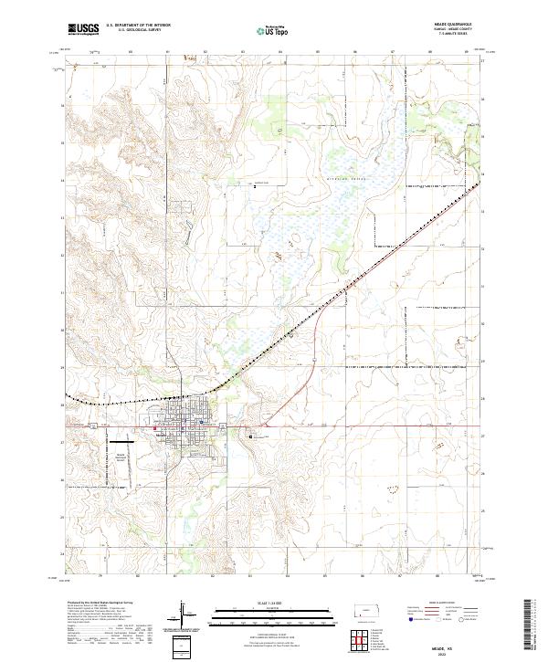 Meade, KS — USGS 7.5-minute topo (2022)