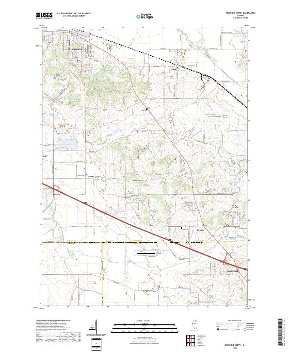 Marengo South, IL — USGS 7.5-minute topo (2024)