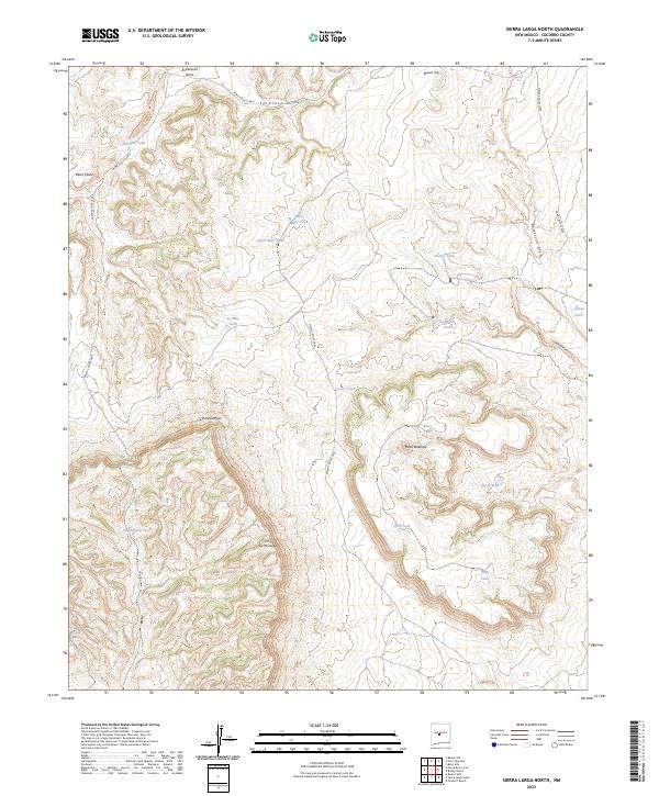 Sierra Larga North, NM — USGS 7.5-minute topo (2023)