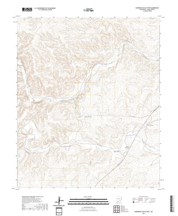 Sagebrush Valley West, NM — USGS 7.5-minute topo (2023)