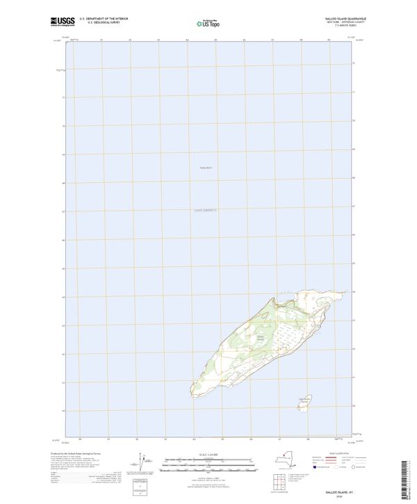 Galloo Island, NY — USGS 7.5-minute topo (2026)