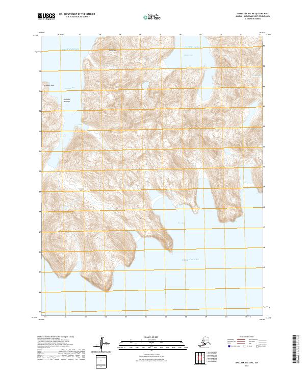 Unalaska B-2 NE, AK — USGS 7.5-minute topo (2021)