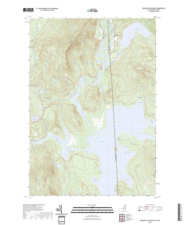 Umbagog Lake North, NH-ME — USGS 7.5-minute topo (2024)