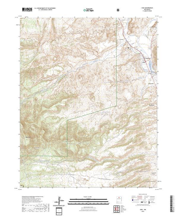 Chili, NM — USGS 7.5-minute topo (2023)
