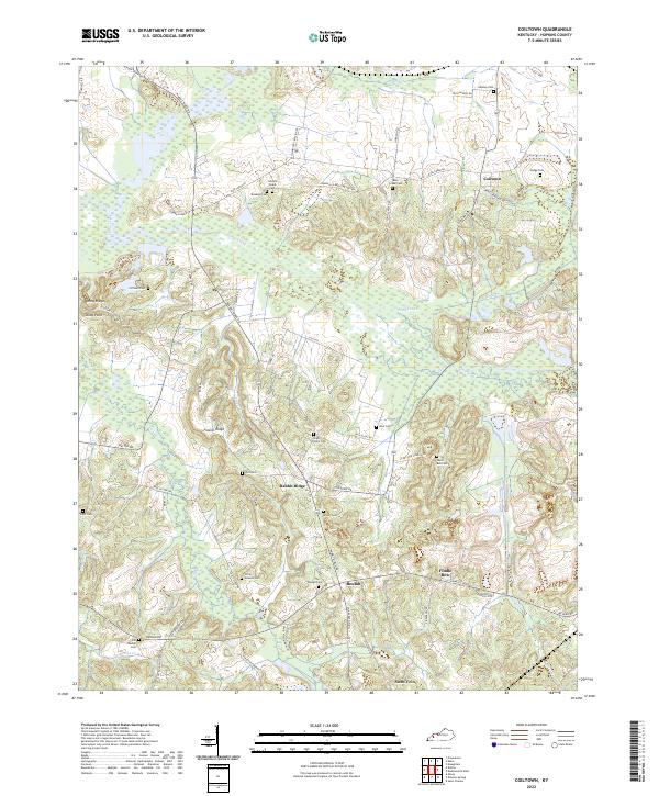 Coiltown, KY — USGS 7.5-minute topo (2022)