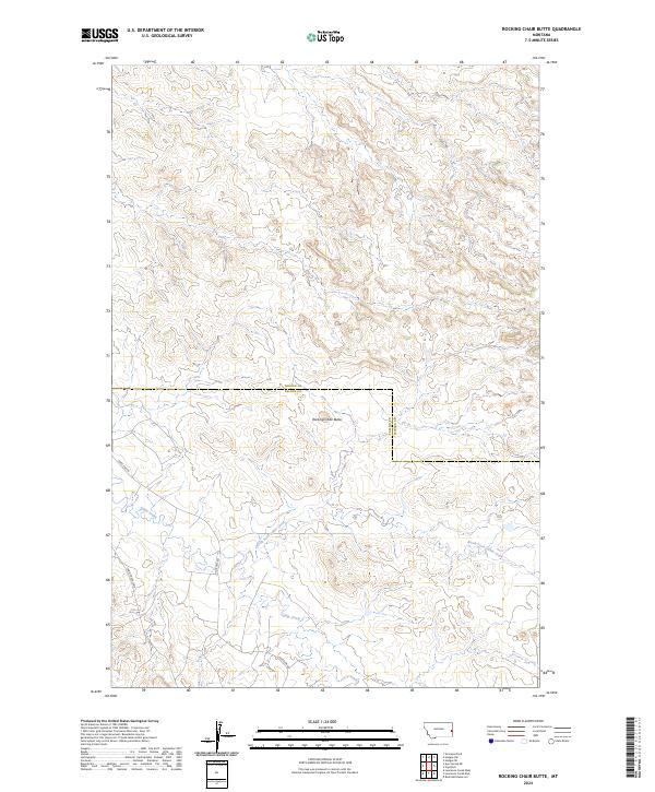 Rocking Chair Butte, MT — USGS 7.5-minute topo (2024)