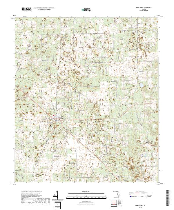 Fort White, FL — USGS 7.5-minute topo (2024)