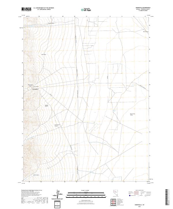 Unionville, NV — USGS 7.5-minute topo (2021)