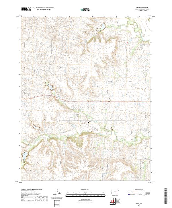 Reece, KS — USGS 7.5-minute topo (2022)